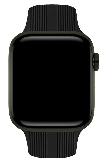 Apple Watch Uyumlu Silikon Line Loop Kordon Raven