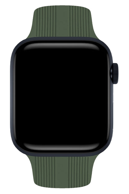 Apple Watch Uyumlu Silikon Line Loop Kordon Reseda