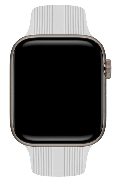 Apple Watch Uyumlu Silikon Line Loop Kordon Snow