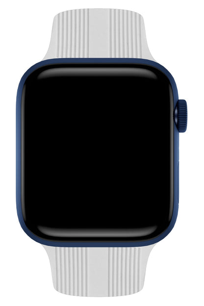 Apple Watch Uyumlu Silikon Line Loop Kordon Snow