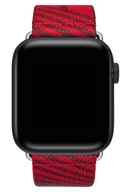Apple Watch Uyumlu Simple Loop Örme Kordon Crimson