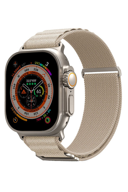 Apple Watch Uyumlu SkinArma Kobu Örme Kordon Krem