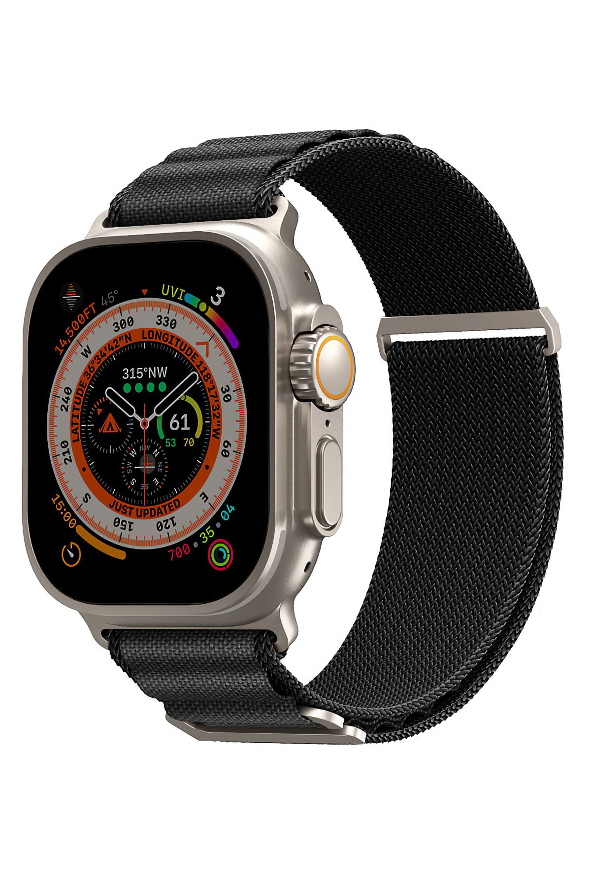 Apple Watch Uyumlu SkinArma Kobu Örme Kordon Siyah