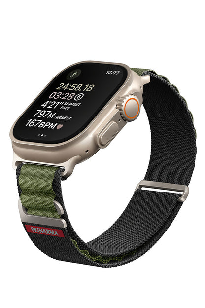 Apple Watch Uyumlu SkinArma Kobu Örme Kordon Yeşil