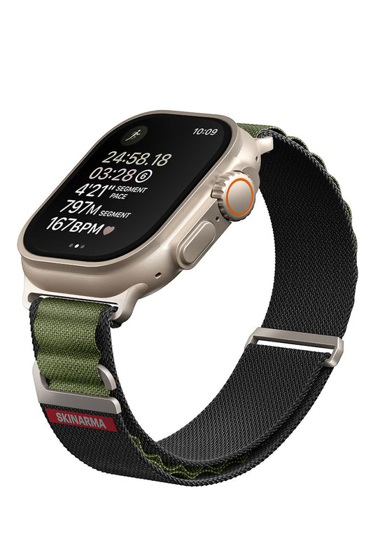 Apple Watch Uyumlu SkinArma Kobu Örme Kordon Yeşil