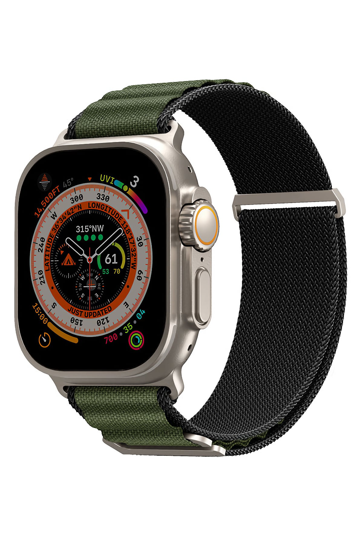 Apple Watch Uyumlu SkinArma Kobu Örme Kordon Yeşil