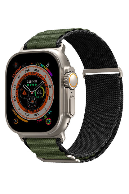 Apple Watch Uyumlu SkinArma Kobu Örme Kordon Yeşil