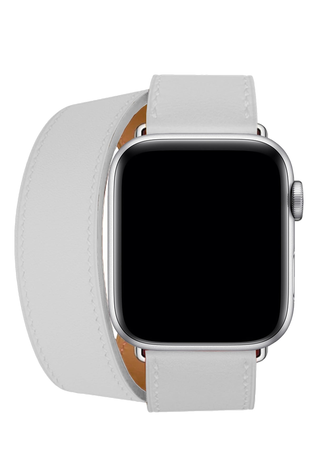 Apple Watch Uyumlu Spiralis Deri Kordon Snow