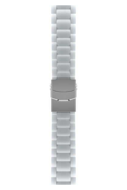 Apple Watch Uyumlu Soft Buckle Silikon Kordon Pearl