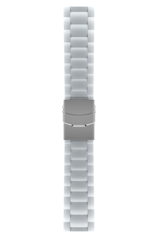 Apple Watch Uyumlu Soft Buckle Silikon Kordon Pearl