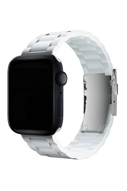 Apple Watch Uyumlu Soft Buckle Silikon Kordon Pearl