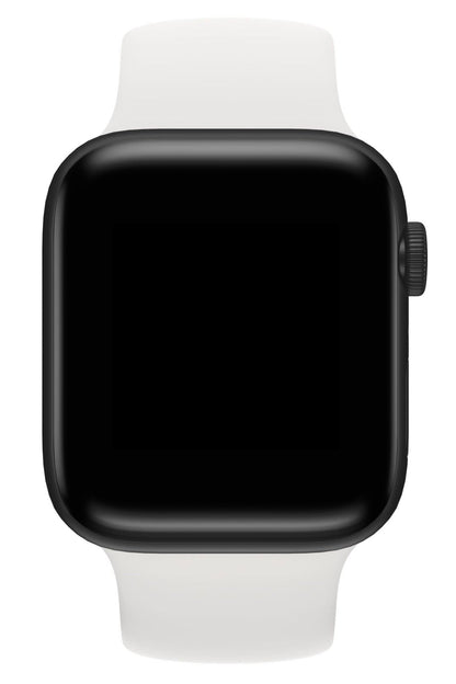 Apple Watch Uyumlu Solo Loop Silikon Kordon Beyaz