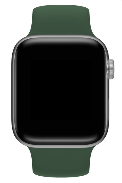 Apple Watch Uyumlu Solo Loop Silikon Kordon Deniz Yeşili