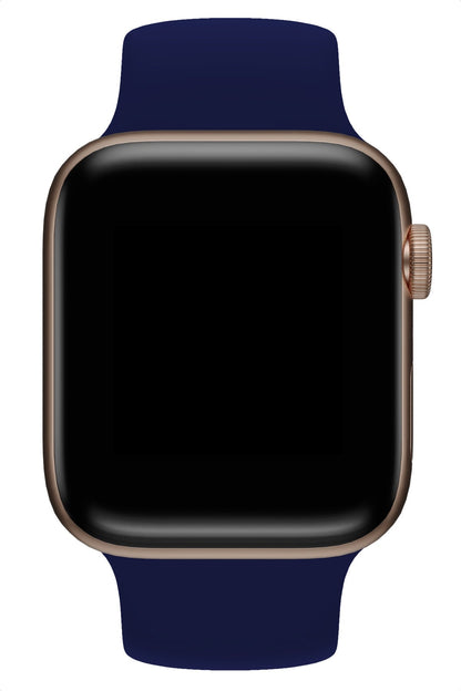 Apple Watch Uyumlu Solo Loop Silikon Kordon Gece Mavi