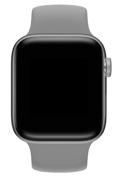 Apple Watch Uyumlu Solo Loop Silikon Kordon Gümüşi