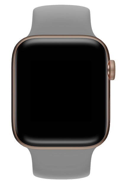 Apple Watch Uyumlu Solo Loop Silikon Kordon Gümüşi