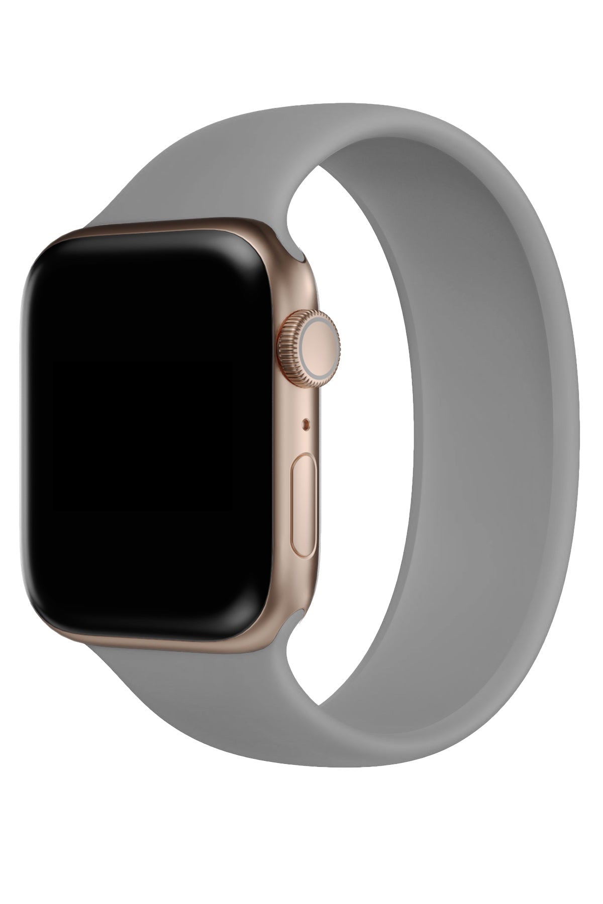 Apple Watch Uyumlu Solo Loop Silikon Kordon Gümüşi