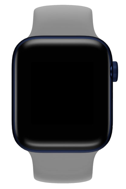 Apple Watch Uyumlu Solo Loop Silikon Kordon Gümüşi
