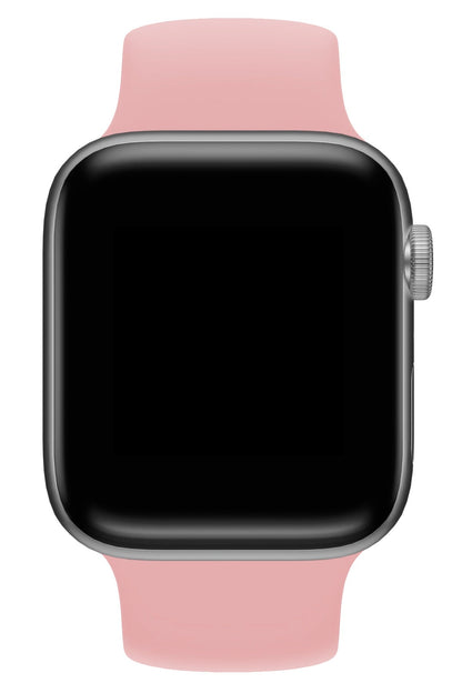 Apple Watch Uyumlu Solo Loop Silikon Kordon Lavanta Pembe
