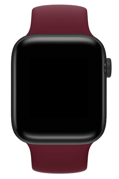 Apple Watch Uyumlu Solo Loop Silikon Kordon Sangria