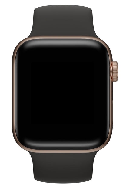 Apple Watch Uyumlu Solo Loop Silikon Kordon Siyah