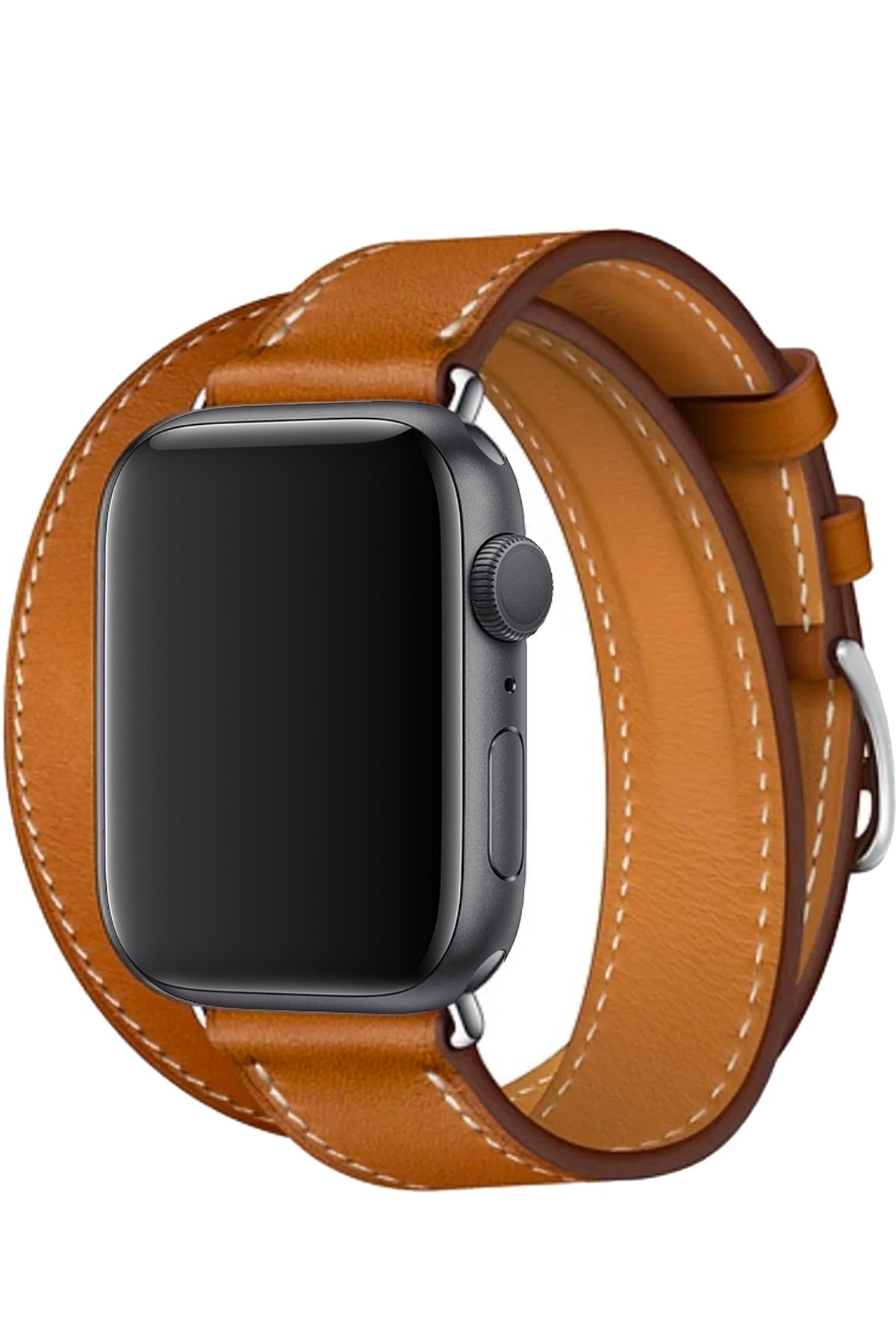 Apple Watch Uyumlu Spiralis Deri Kordon Taba