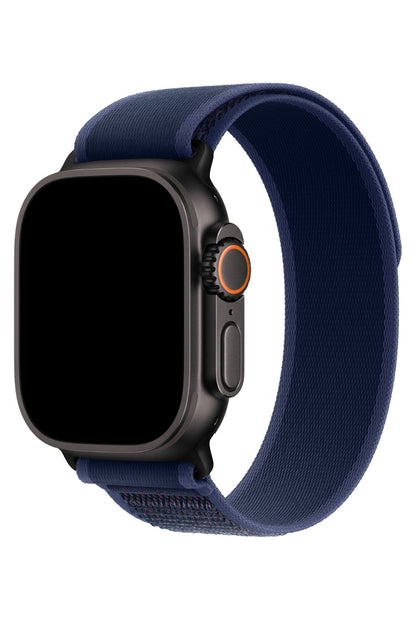 Apple Watch Uyumlu Trail Loop Kordon Siyah Tokalı Blueo