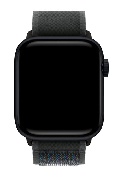 Apple Watch Uyumlu Trail Loop Kordon Siyah Tokalı Smoky