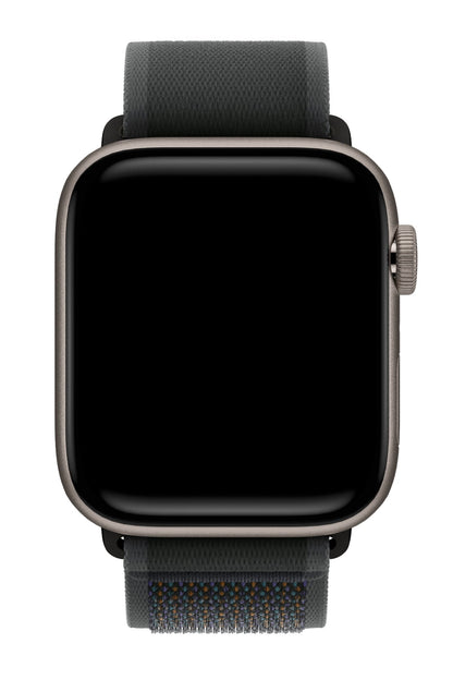 Apple Watch Uyumlu Trail Loop Kordon Siyah Tokalı Smoky