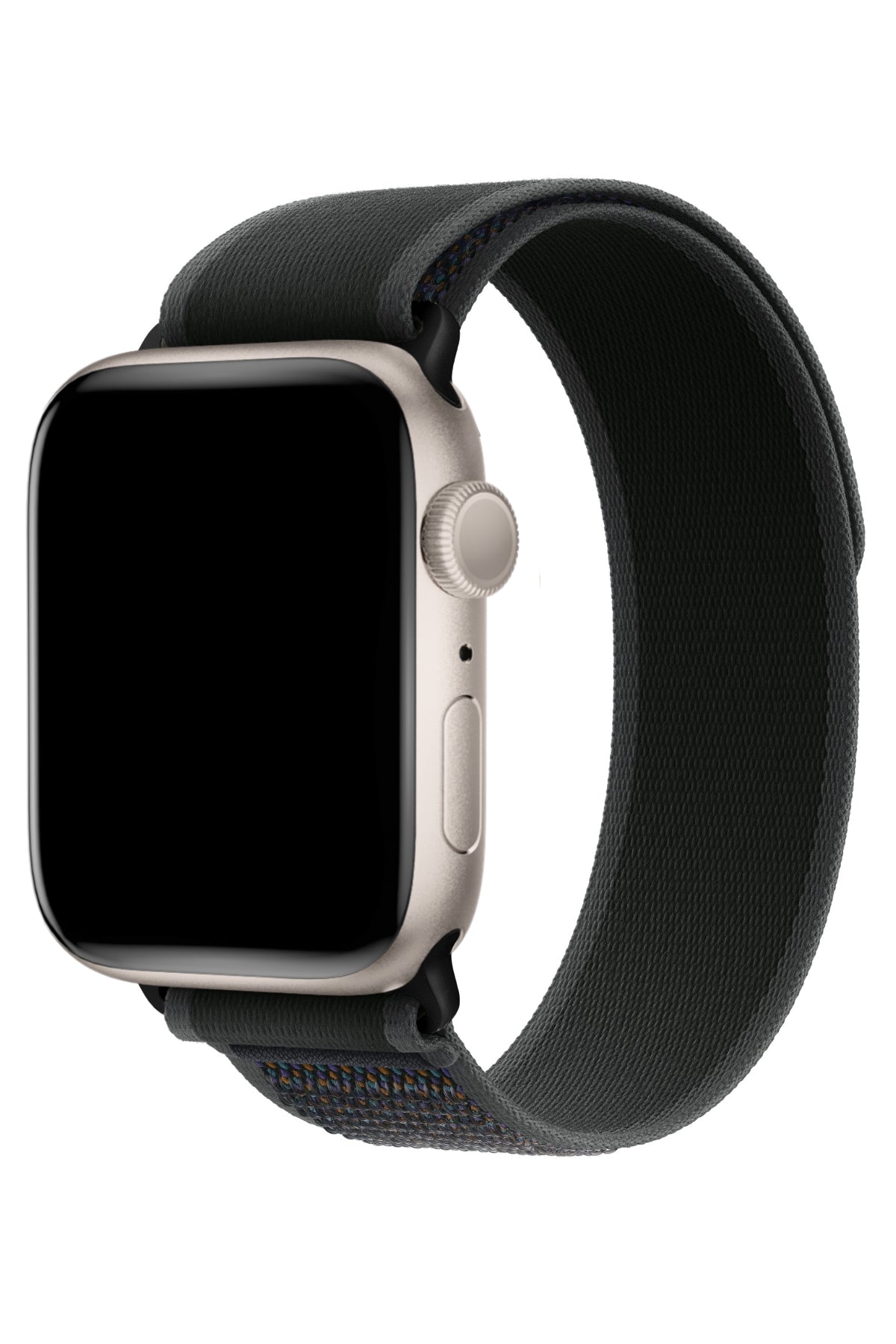 Apple Watch Uyumlu Trail Loop Kordon Siyah Tokalı Smoky
