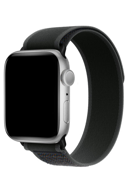 Apple Watch Uyumlu Trail Loop Kordon Siyah Tokalı Smoky