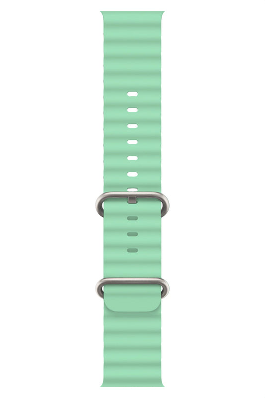 Apple Watch Uyumlu Ocean Silikon Kordon Aqua