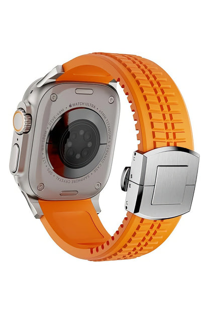 Apple Watch / Ultra Uyumlu AquaLink Kordon Crava Gümüş Toka