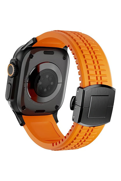 Apple Watch / Ultra Uyumlu AquaLink Kordon Crava Siyah Toka