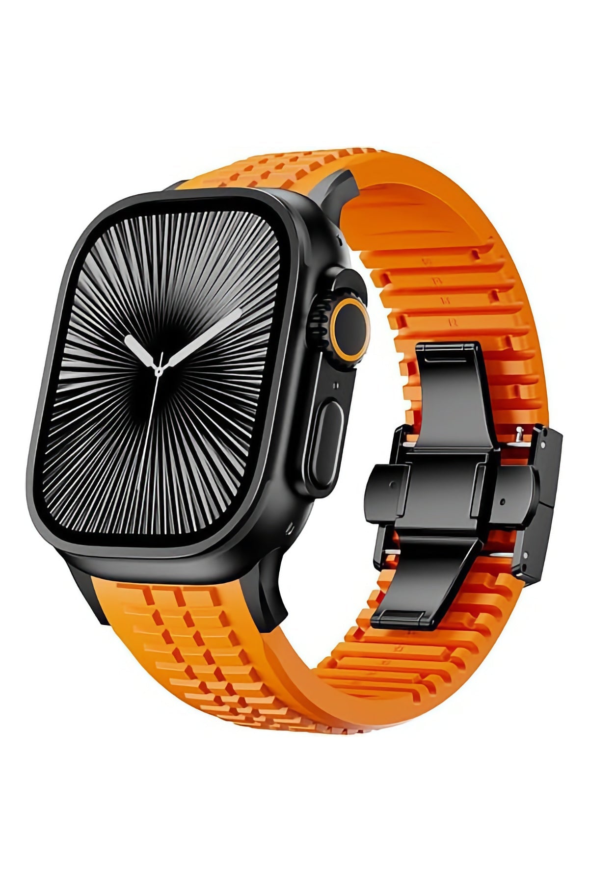 Apple Watch / Ultra Uyumlu AquaLink Kordon Crava Siyah Toka