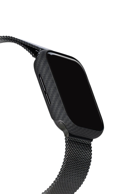Aramid Fiber 600D Apple Watch Uyumlu Kasa Koruyucu Siyah