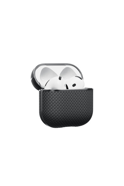 Aramid Fiber AirPods 4 Kılıf Black-Gray Twill