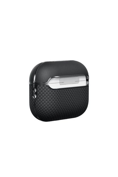 Aramid Fiber MagSafe Uyumlu AirPods Pro 2 Kılıf Black-Gray Twill