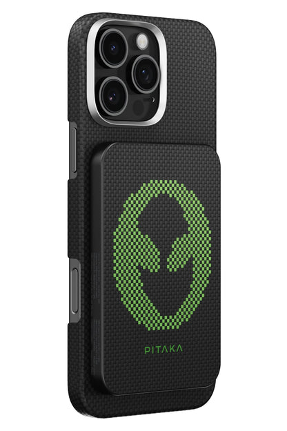 Pitaka Aramid Fiber Qi2 Magsafe uyumlu Manyetik Powerbank Alien