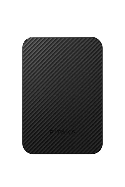 Pitaka Aramid Fiber Qi2 Magsafe uyumlu Manyetik Powerbank Siyah-Gri