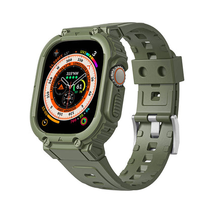 Armor Serisi 2‑in‑1 Apple Watch Ultra Koruyucu Silikon Kordon