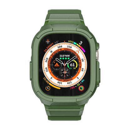 Armor Serisi 2‑in‑1 Apple Watch Ultra Koruyucu Silikon Kordon