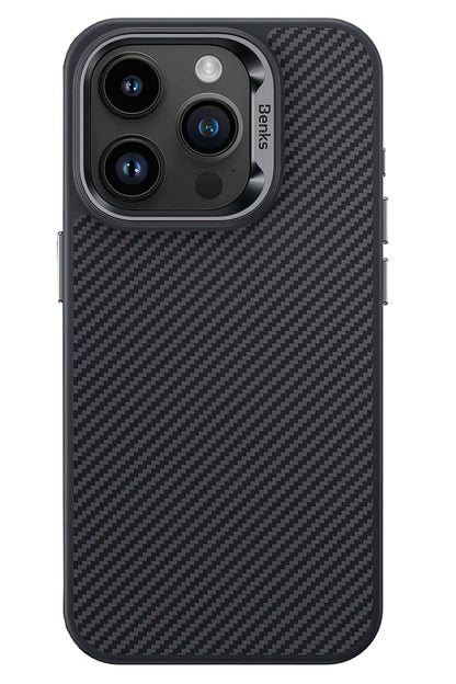 Benks Armor Pro Kevlar Fiber Magsafe iPhone 15 Pro Uyumlu Silikon Kılıf