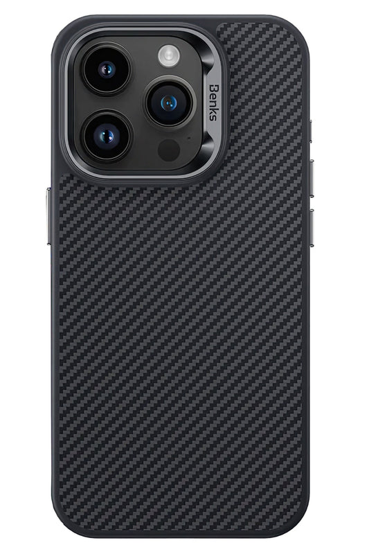 Benks Armor Pro Kevlar Fiber Magsafe iPhone 15 Pro Uyumlu Silikon Kılıf