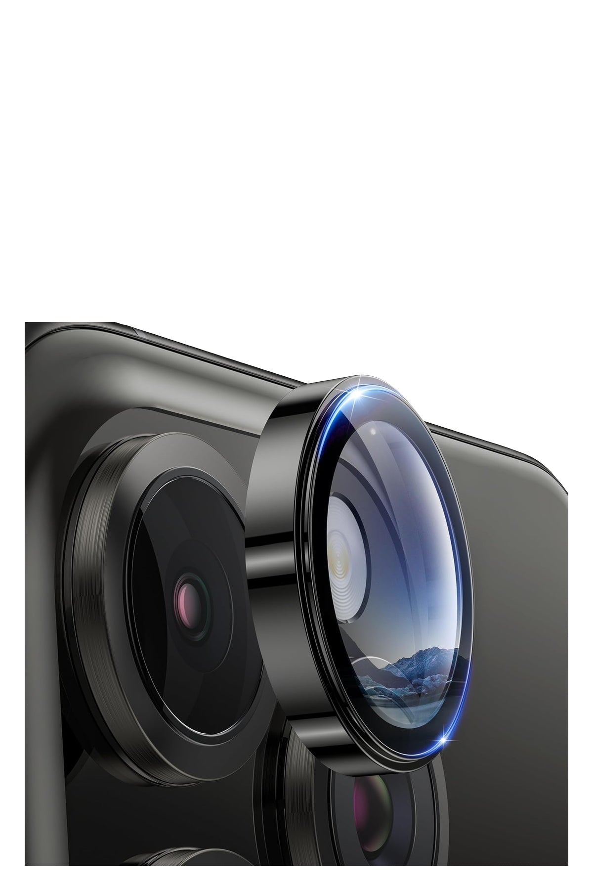 Bikordon Safir iPhone 15 Serisi için Lens Koruyucu