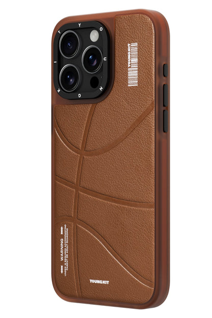 Youngkit Bacboard iPhone 15 Pro Max Magsafe Uyumlu Kılıf Kahverengi