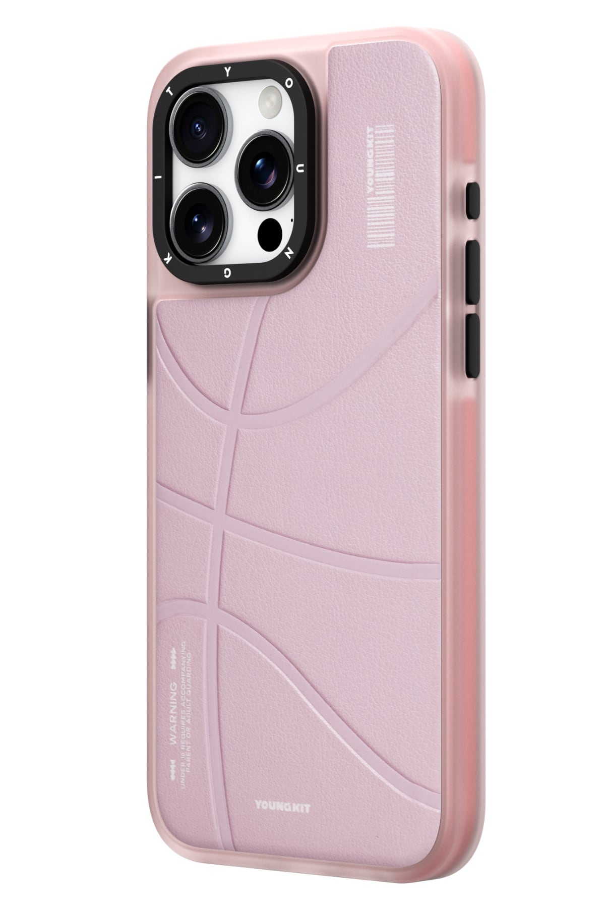 Youngkit Bacboard iPhone 15 Pro Max Magsafe Uyumlu Kılıf Pembe