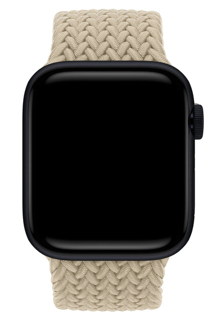 Apple Watch Uyumlu Örgü Loop Kordon Beige