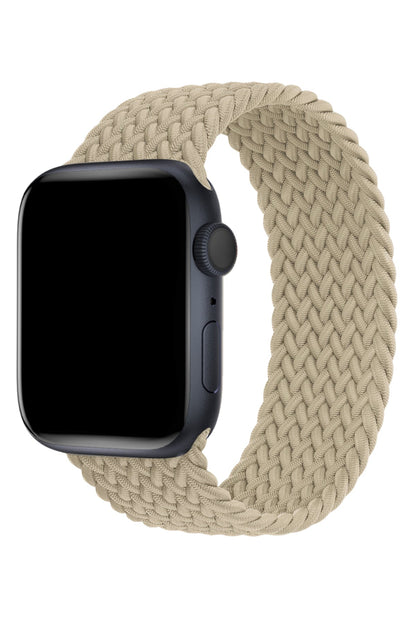 Apple Watch Uyumlu Örgü Loop Kordon Beige