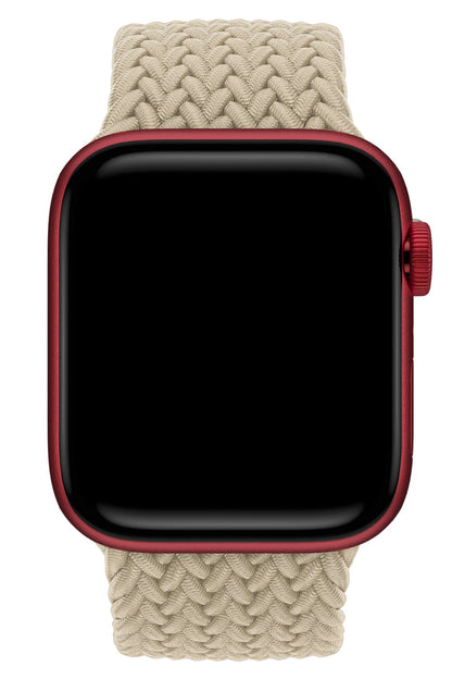 Apple Watch Uyumlu Örgü Loop Kordon Beige